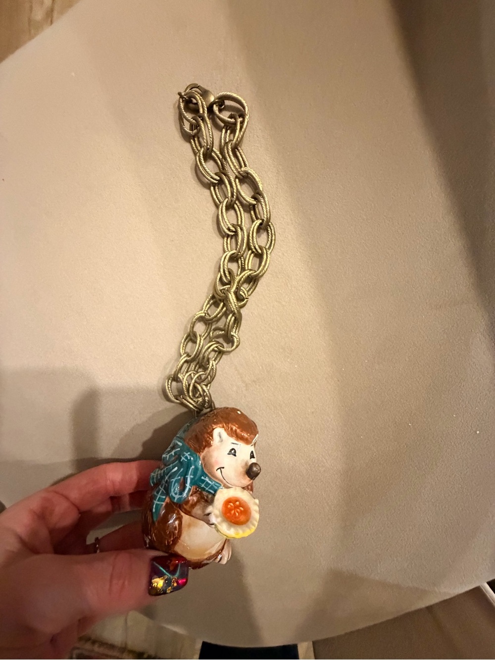 Salt shaker Hedgehog Pendant Necklace